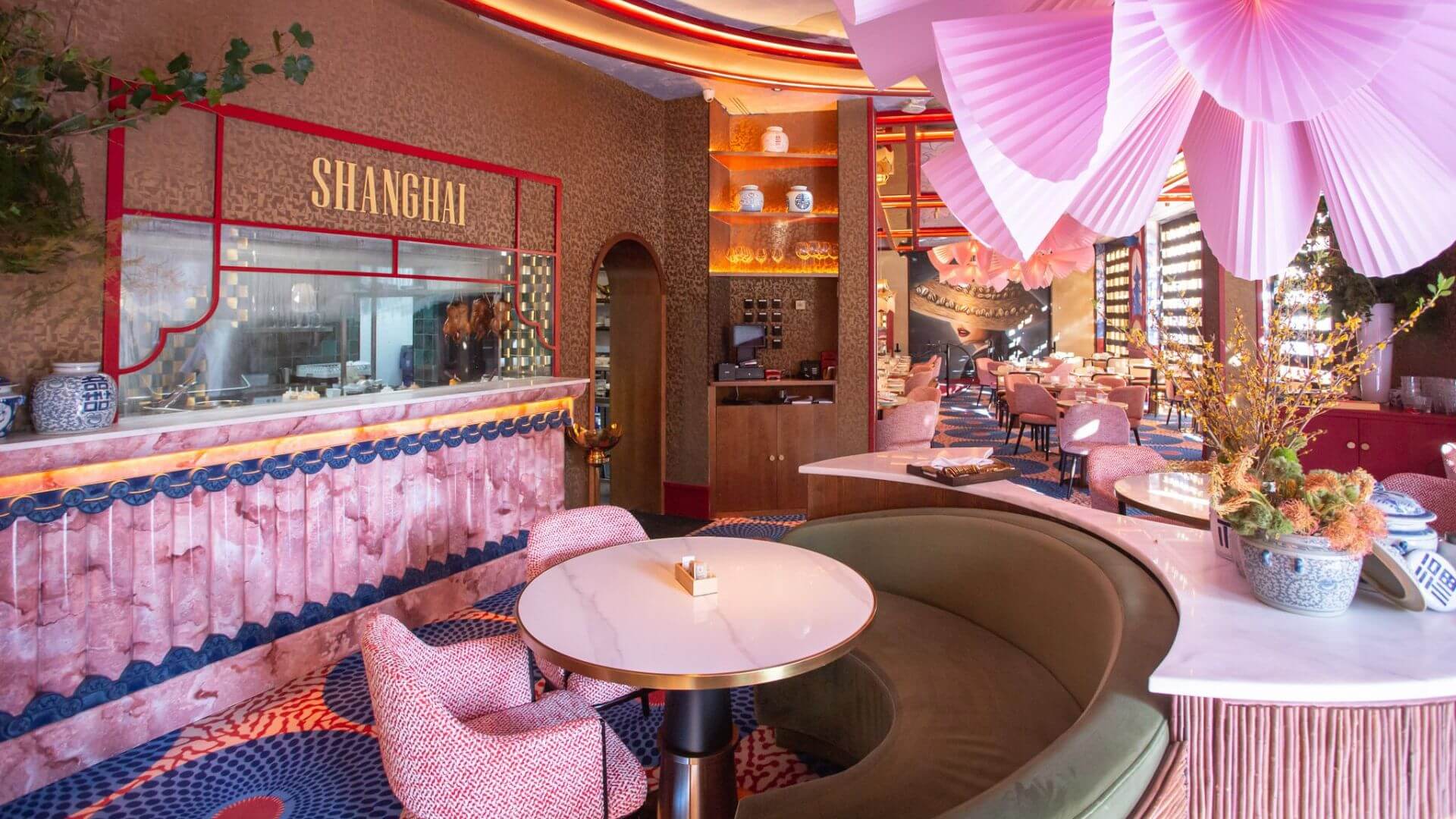 Interior del Gran Café Shanghai en Casino Gran Vía Madrid